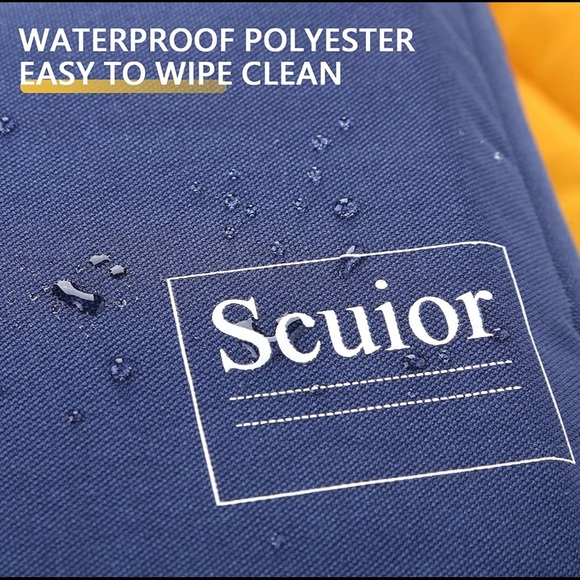 Roll Top Backpack Blue & Yellow.. New! - Picture 4 of 15